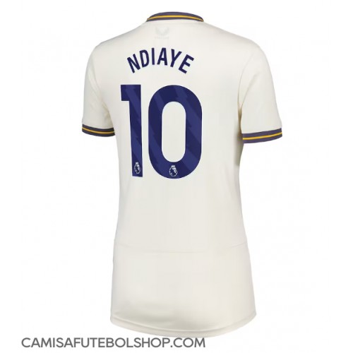 Camisa de time de futebol Everton Iliman Ndiaye #10 Replicas 3º Equipamento Feminina 2024-25 Manga Curta